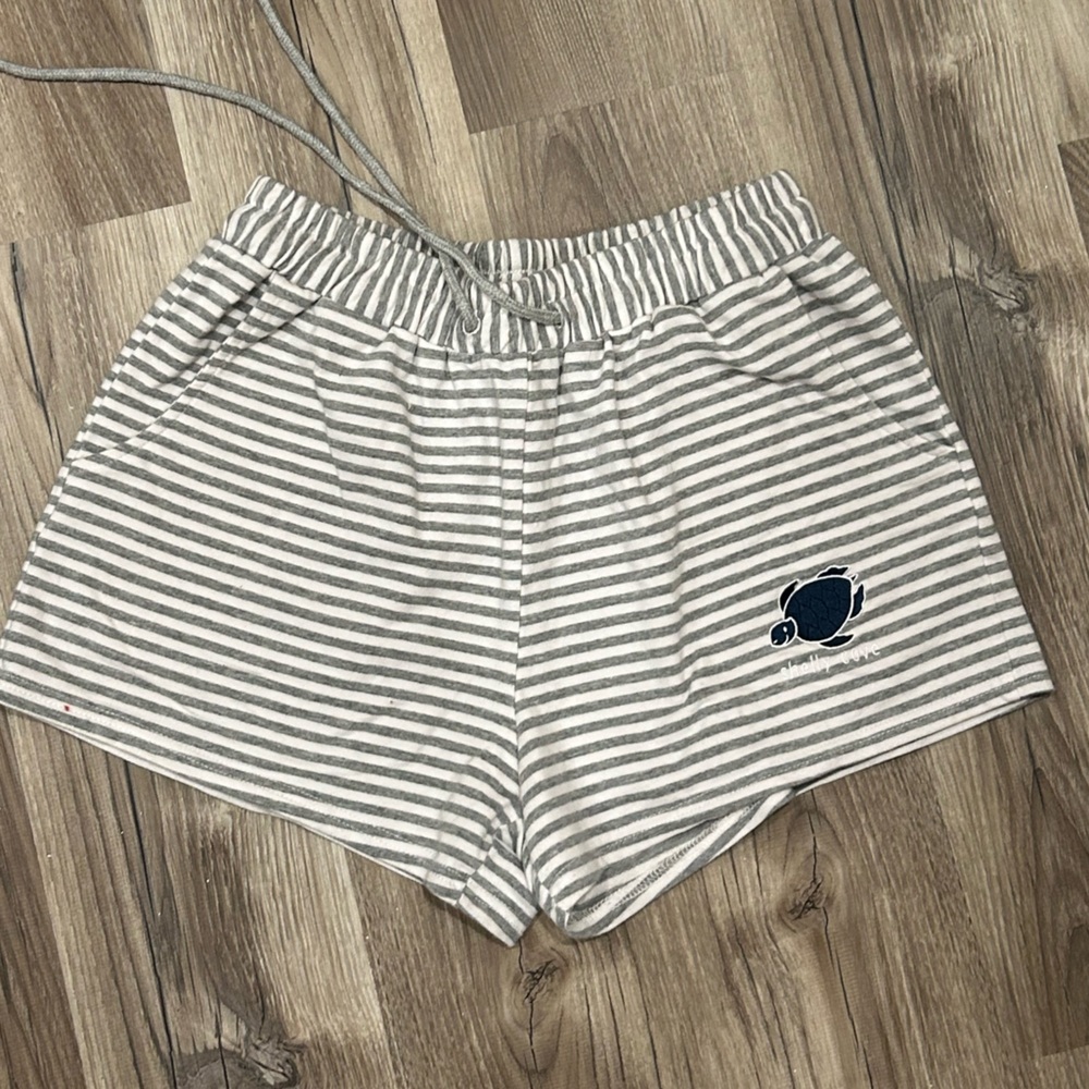 Striped Gray Women's Shorts